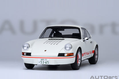 AUTOart Porsche 911 Carrera 2.7 RS Grand Prix White w/ Red "The Circuit Wolf" 1:18