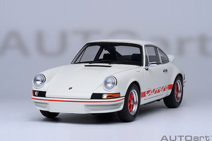 AUTOart Porsche 911 Carrera 2.7 RS Grand Prix White w/ Red Deco and Wheels 1:18