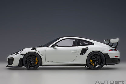 AUTOart Porsche 911 991.2 GT2 RS w/ Weissach Pkg White 1:18