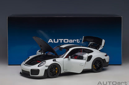 AUTOart Porsche 911 991.2 GT2 RS w/ Weissach Pkg White 1:18