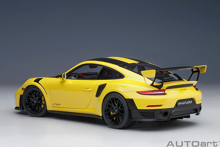 AUTOart Porsche 911 991.2 GT2 RS w/ Weissach Pkg Racing Yellow 1:18