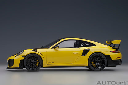 AUTOart Porsche 911 991.2 GT2 RS w/ Weissach Pkg Racing Yellow 1:18