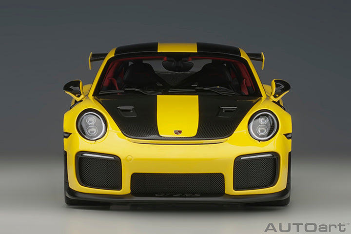 AUTOart Porsche 911 991.2 GT2 RS w/ Weissach Pkg Racing Yellow 1:18