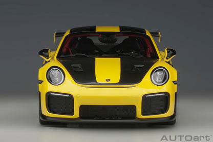 AUTOart Porsche 911 991.2 GT2 RS w/ Weissach Pkg Racing Yellow 1:18