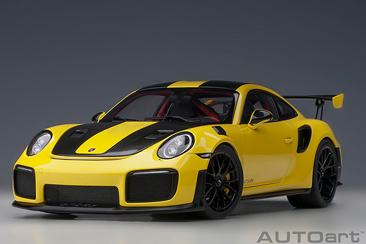 AUTOart Porsche 911 991.2 GT2 RS w/ Weissach Pkg Racing Yellow 1:18