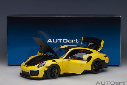 AUTOart Porsche 911 991.2 GT2 RS w/ Weissach Pkg Racing Yellow 1:18