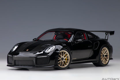 AUTOart Porsche 911 991.2 GT2 RS w/ Weissach Pkg Black 1:18