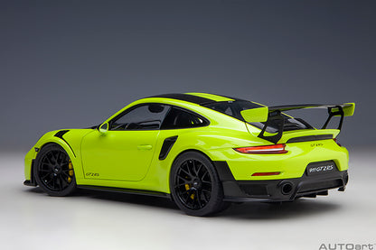 AUTOart Porsche 911 991.2 GT2 RS w/ Weissach Pkg Acid Green 1:18