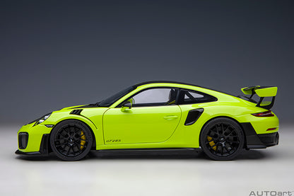 AUTOart Porsche 911 991.2 GT2 RS w/ Weissach Pkg Acid Green 1:18