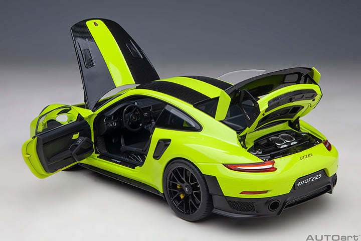 AUTOart Porsche 911 991.2 GT2 RS w/ Weissach Pkg Acid Green 1:18