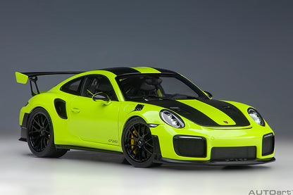 AUTOart Porsche 911 991.2 GT2 RS w/ Weissach Pkg Acid Green 1:18