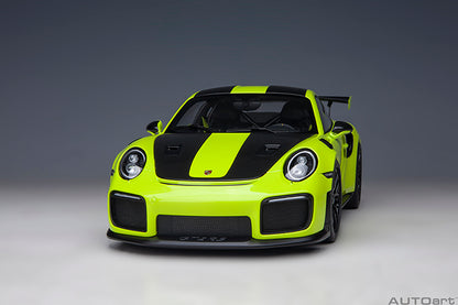 AUTOart Porsche 911 991.2 GT2 RS w/ Weissach Pkg Acid Green 1:18