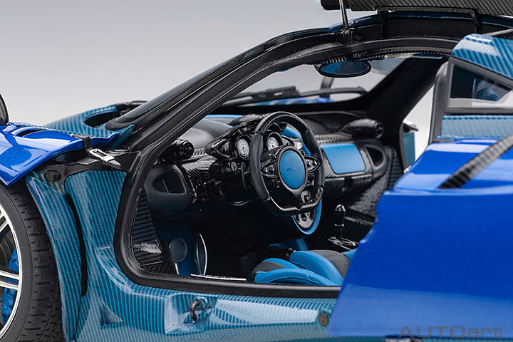 AUTOart Pagani Huayra BC Blue Francia (Carbon) 1:18