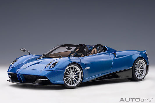 AUTOart Pagani Huayra Roadster Tricolor Blue Carbon Fiber (Full Body) 1:18