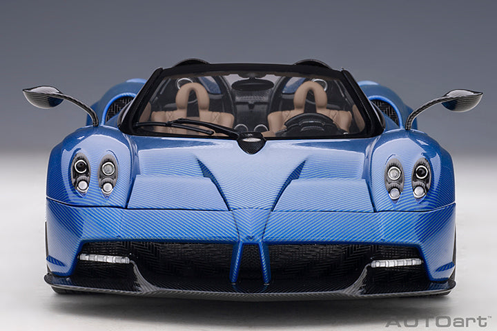 AUTOart Pagani Huayra Roadster Tricolor Blue Carbon Fiber (Full Body) 1:18