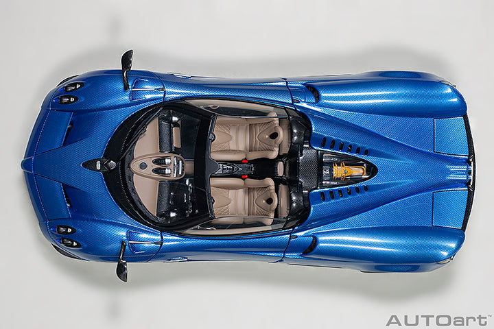 AUTOart Pagani Huayra Roadster Tricolor Blue Carbon Fiber (Full Body) 1:18