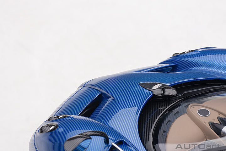 AUTOart Pagani Huayra Roadster Tricolor Blue Carbon Fiber (Full Body) 1:18