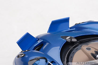 AUTOart Pagani Huayra Roadster Tricolor Blue Carbon Fiber (Full Body) 1:18