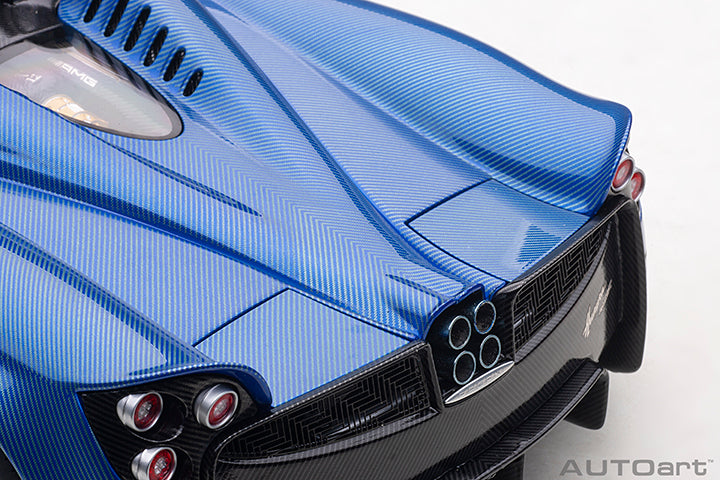 AUTOart Pagani Huayra Roadster Tricolor Blue Carbon Fiber (Full Body) 1:18