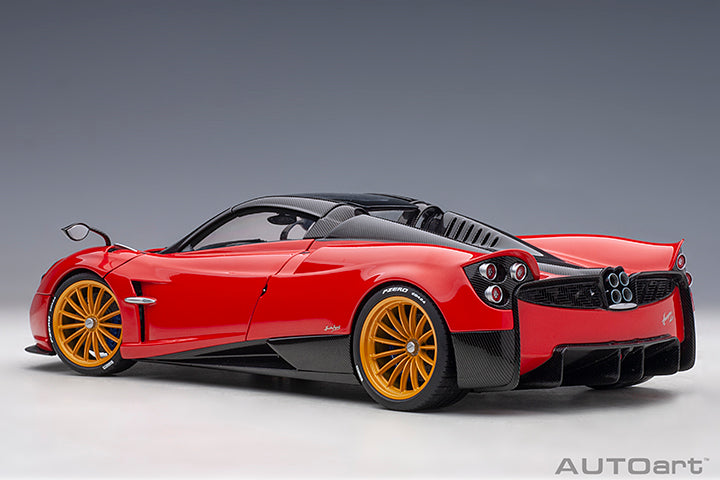 AUTOart Pagani Huayra Roadster Rosso Monza Red Carbon 1:18