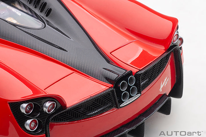 AUTOart Pagani Huayra Roadster Rosso Monza Red Carbon 1:18