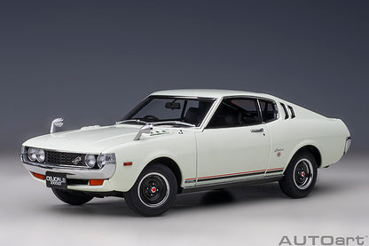 AUTOart 1973 Toyota Celica Liftback 2000GT (RA25) White 1:18