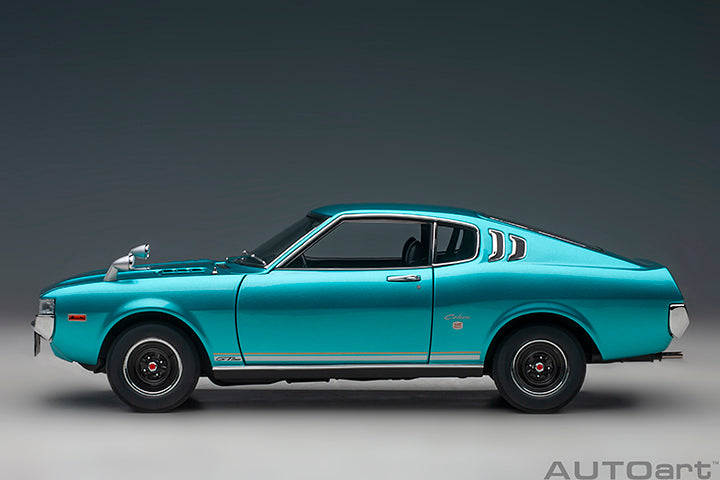 AUTOart 1973 Toyota Celica Liftback 2000GT (RA25) Turquoise Blue Metallic 1:18