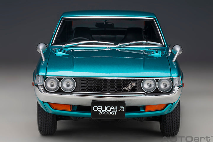 AUTOart 1973 Toyota Celica Liftback 2000GT (RA25) Turquoise Blue Metallic 1:18