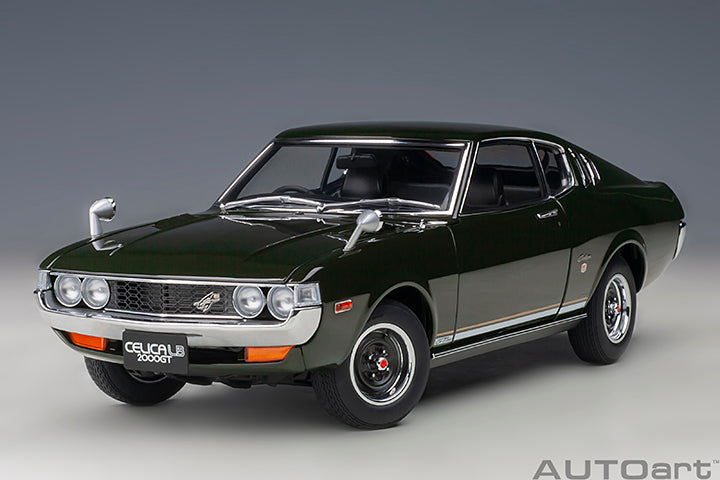 AUTOart 1973 Toyota Celica Liftback 2000GT (RA25) Moss Green 1:18