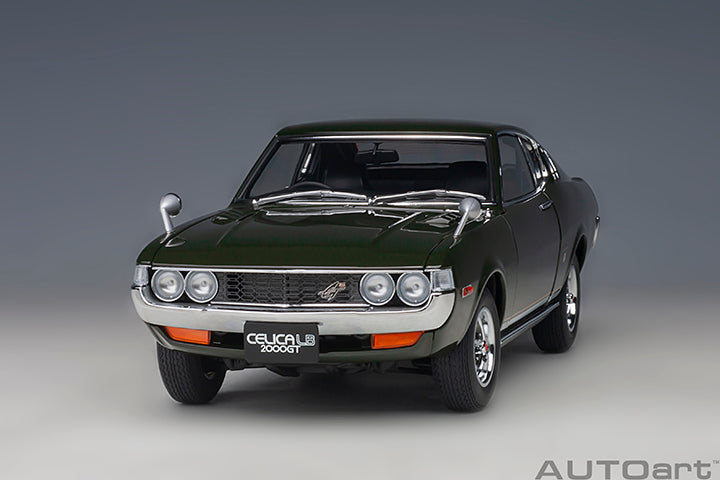 AUTOart 1973 Toyota Celica Liftback 2000GT (RA25) Moss Green 1:18