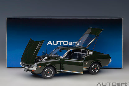 AUTOart 1973 Toyota Celica Liftback 2000GT (RA25) Moss Green 1:18