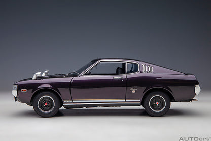 AUTOart 1973 Toyota Celica Liftback 2000GT (RA25) Dark Purple Metallic 1:18