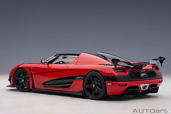 AUTOart Koenigsegg Agera RS Spyder Chili Red & Carbon Black 1:18