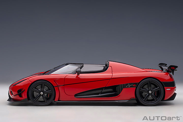 AUTOart Koenigsegg Agera RS Spyder Chili Red & Carbon Black 1:18