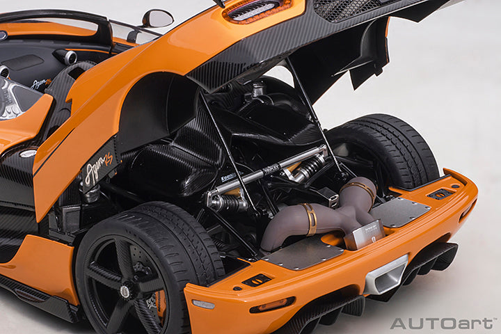 AUTOart Koenigsegg Agera RS Spyder Cone Orange & Carbon Black 1:18