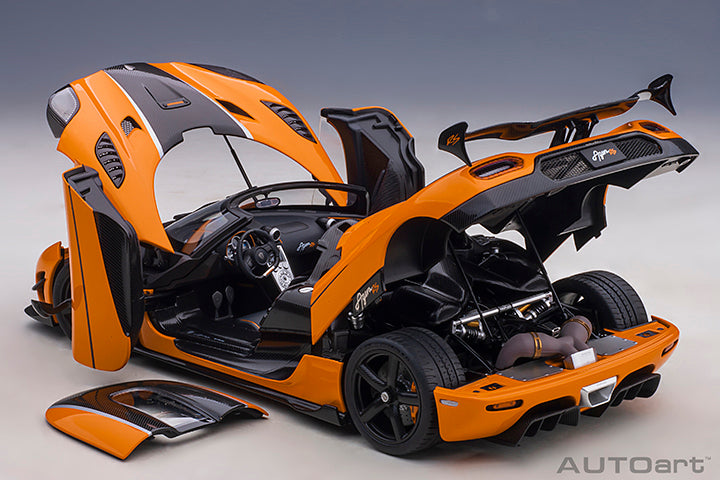 AUTOart Koenigsegg Agera RS Spyder Cone Orange & Carbon Black 1:18