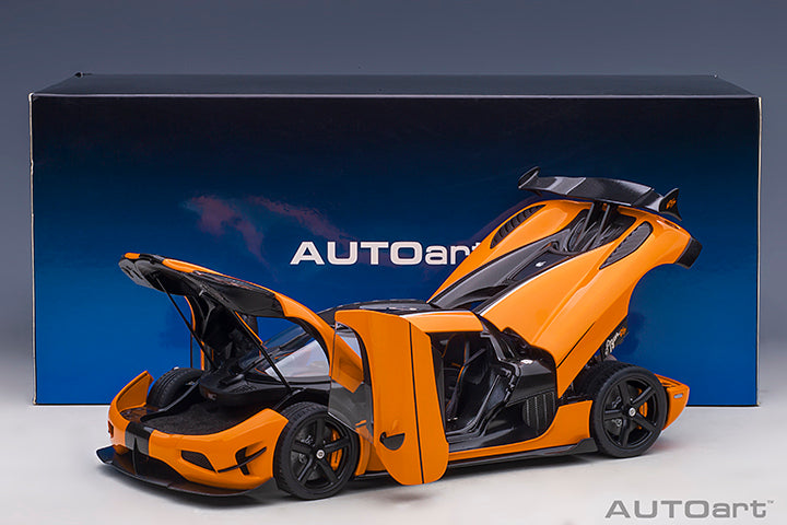 AUTOart Koenigsegg Agera RS Spyder Cone Orange & Carbon Black 1:18