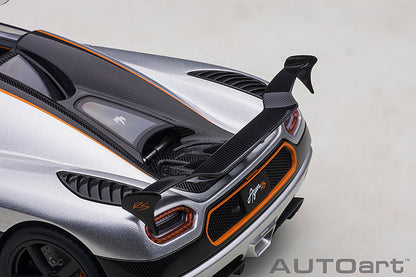 AUTOart Koenigsegg Agera RS Spyder Moon Silver & Carbon Black w/ Orange Accents 1:18