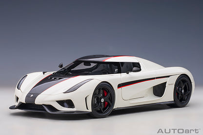 AUTOart Koenigsegg Regera White w/ Carbon Black and Red Accents 1:18