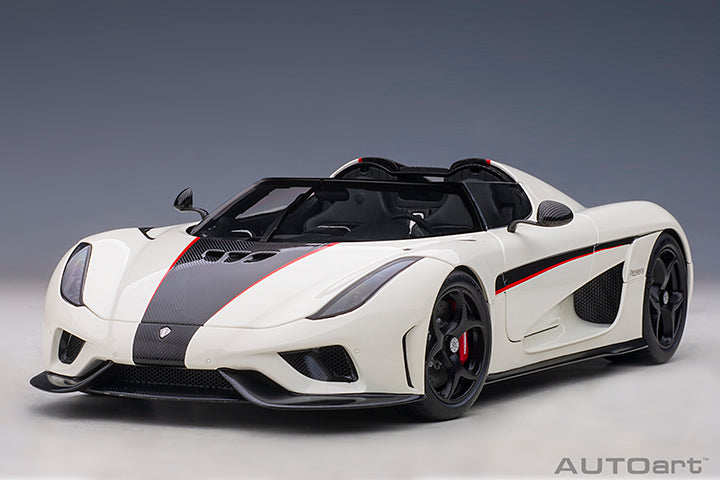 AUTOart Koenigsegg Regera White w/ Carbon Black and Red Accents 1:18