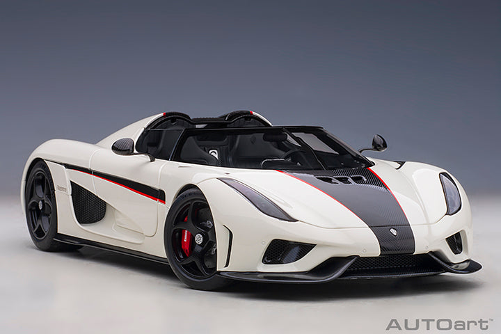 AUTOart Koenigsegg Regera White w/ Carbon Black and Red Accents 1:18