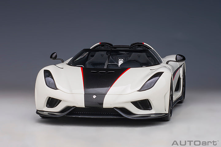 AUTOart Koenigsegg Regera White w/ Carbon Black and Red Accents 1:18