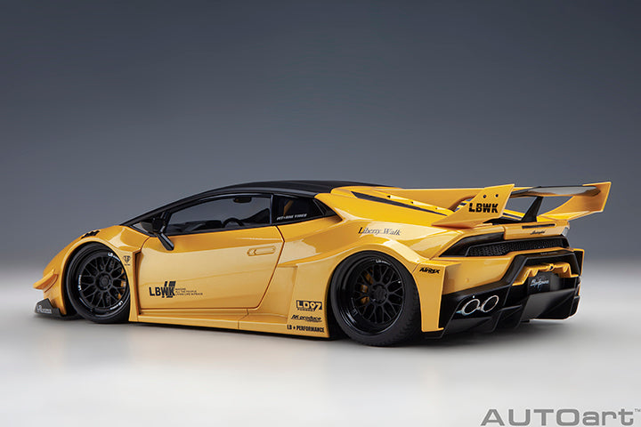 AUTOart Lamborghini Huracan GT Liberty Walk LB Silhouette Works Yellow Metallic 1:18