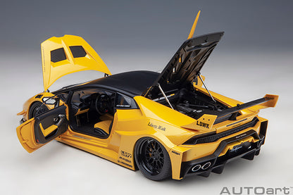 AUTOart Lamborghini Huracan GT Liberty Walk LB Silhouette Works Yellow Metallic 1:18