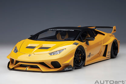 AUTOart Lamborghini Huracan GT Liberty Walk LB Silhouette Works Yellow Metallic 1:18