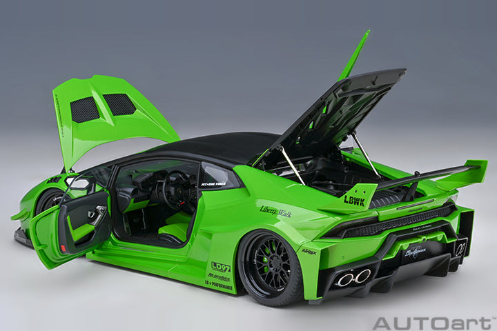 AUTOart Lamborghini Huracan GT Liberty Walk LB Silhouette Works Pearl Green 1:18