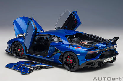 AUTOart Lamborghini Aventador SVJ Blu Nethuns (Metallic Blue) 1:18