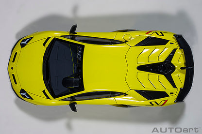 AUTOart Lamborghini Aventador SVJ Giallo Tenerife (Pearl Yellow) 1:18