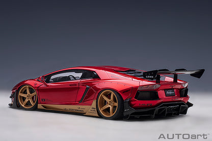 AUTOart Lamborghini Aventador Liberty Walk LB-Works, Limited Edition, Hyper Red w/ Gold Accents 1:18