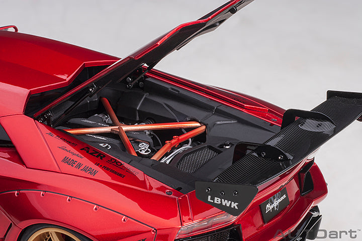 AUTOart Lamborghini Aventador Liberty Walk LB-Works, Limited Edition, Hyper Red w/ Gold Accents 1:18